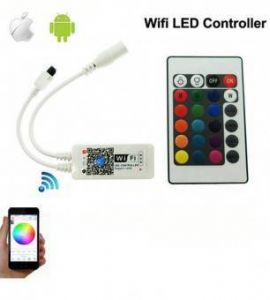 Banda led CCT 24V 14W: Controler Smart RGB Wi-fi si telecomanda