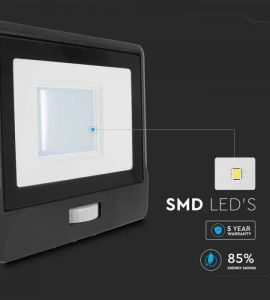 Bec led 4W glob mic lumina calda: Proiector led Samsung 30W cu senzor