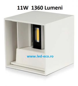 Bec led industrial 60W E40: Aplica led 11W unghi ajustabil