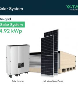 Invertor solar hibrid 6Kw Deye trifazic: Sistem fotovoltaic 5Kw cu injectare