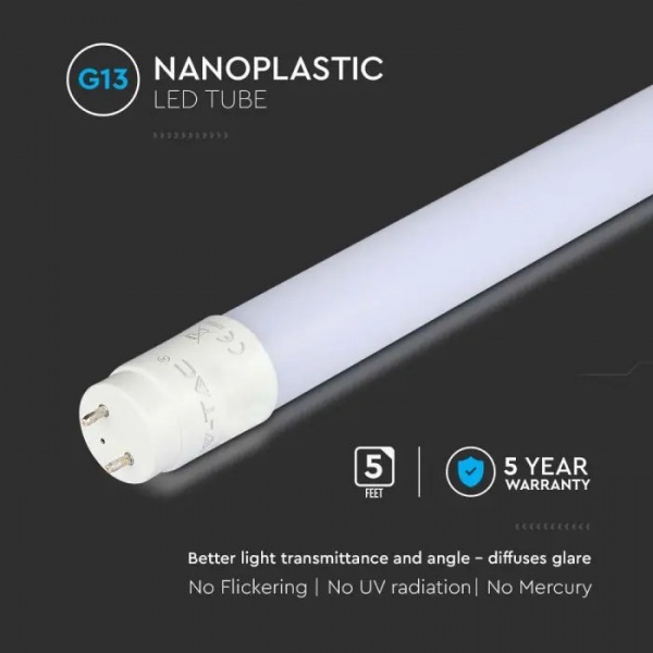 Tub led T8 150cm 20W imagine 1