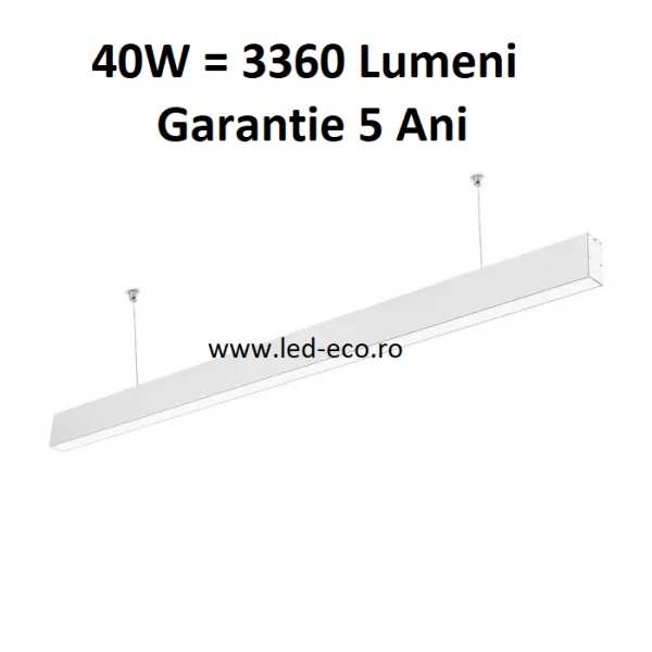 Lampi liniare suspendate led 40W imagine 1