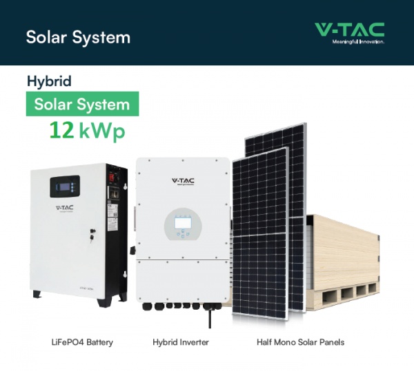Sistem fotovoltaic Hibrid 12Kw imagine 1