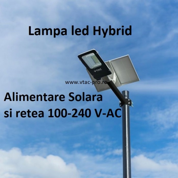 Lampa stradala hybrid cu led imagine 1