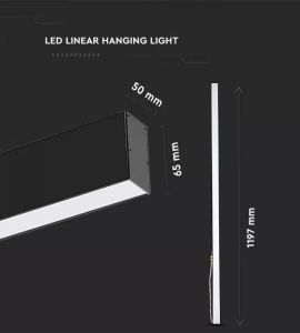 Proiector led Samsung 50W clasa C: Lampa liniara suspendata led CCT interconectabila