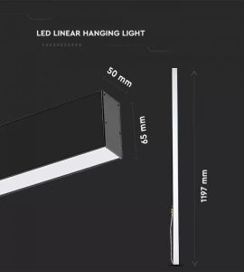 Lampa liniara suspendata led CCT interconectabila