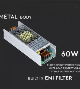 Lampi stradale led Samsung 50W cu brat reglabil: Sursa led 60W 12V