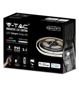 V-TAC SMART: Kit banda led RGBW 3 in 1 Smart Alexa&Google Home