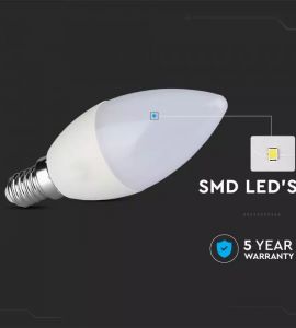 BECURI LED : Bec lumanare led Samsung 5,5W
