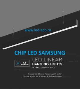 ILUMINAT CU LED: Lampi suspendate liniare led 40W