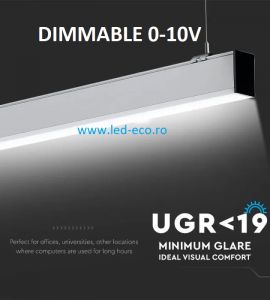 ILUMINAT CU LED: Lampa liniara suspendata dimabila 40W led