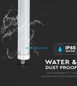 Lampi industriale led tip FIDA IP65: Lampa led impermeabil 1500mm 48W