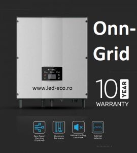 Baterie solara LiFePO4 9,6Kw: Invertor solar 3Kw On Grid