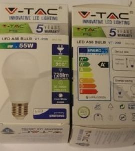 Brat lampa stradala diametru 48mm: Bec led Samsung 9W 3000K