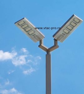Lampi stradale cu led V-TAC PRO: Lampa stradala led cu panou fotovoltaic 50W