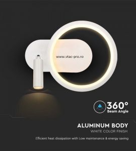 Spot led patrat 15W: Aplica led 14W designer alba