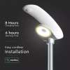 Lampa stadala solara led 20W imagine 2