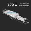 Lampa stradala led Samsung 100W cu senzor crepuscular imagine 2