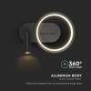 Aplica designer led 14W neagra imagine 3